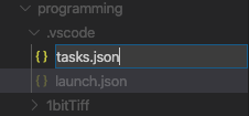 tasks.jsonの作成２