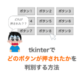 【Python/tkinter】どのボタンが押されたかを判別する方法