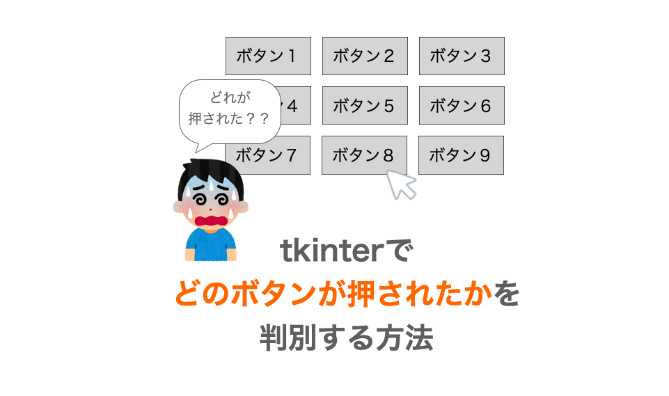 Python/tkinter】どのボタンが押されたかを判別する方法 | だえ