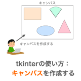 Tkinterの使い方：キャンバスウィジェットの作り方