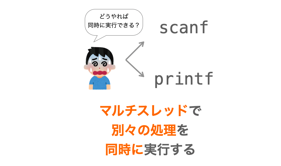 C言語】マルチスレッドで別々の処理を同時に実行する | だえう