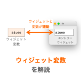 ウィジェット変数の解説ページのアイキャッチ