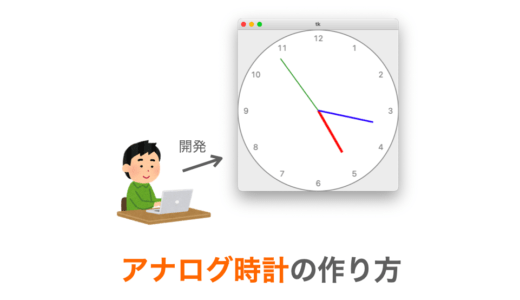 【Python/tkinter】アナログ時計の作り方
