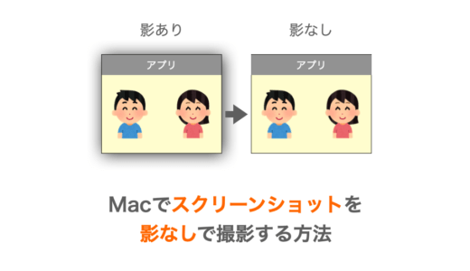 【Mac】スクリーンショットを影なしで撮影する