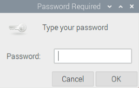 設定変更時のパスワード入力