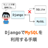 DjangoでMySQLを利用するための手順の解説ページアイキャッチ