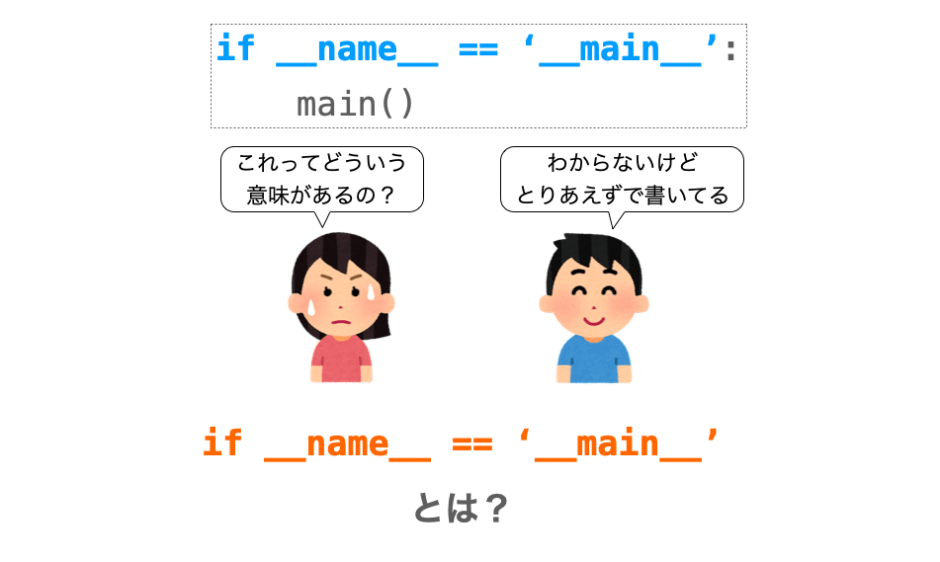 if __name__ == '__main__'の意味合いの解説ページアイキャッチ