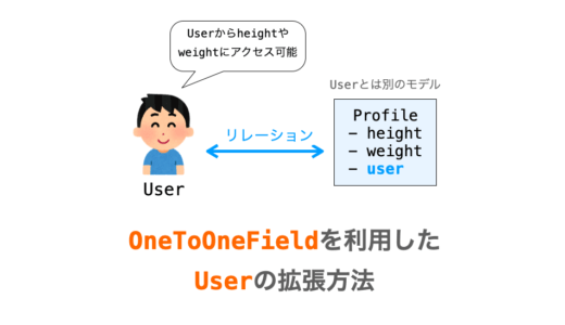 【Python/Django】OneToOneFieldを利用してUserモデルを拡張する