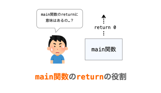 【C言語】main関数のreturnの役割