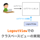 LogoutViewの使い方の解説ページアイキャッチ