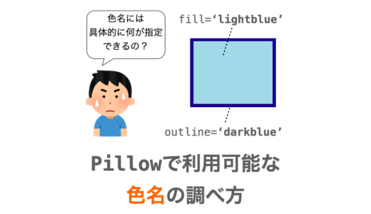 【Pillow/Python】Pillowで利用可能な色名の調べ方