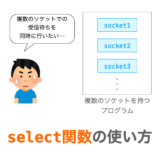 【Python/ソケット通信】select関数での複数ソケットでの同時受信待ちの実現