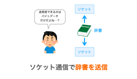 【Python】ソケット通信で辞書を送信する方法（JSONの利用）