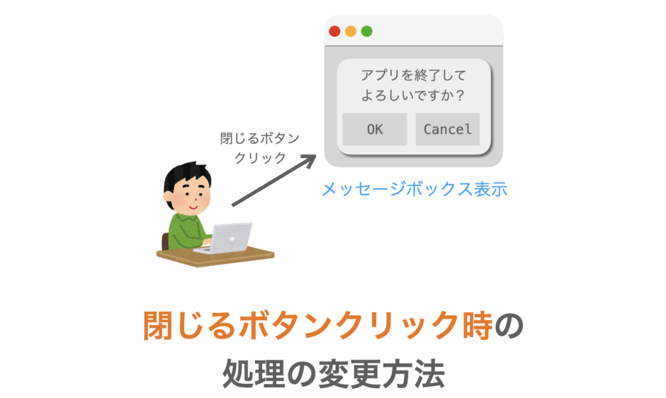 閉じるボタンクリック時の処理の変更方法の解説ページアイキャッチ