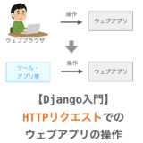 【Django入門１８】ウェブアプリのHTTPリクエストでの操作