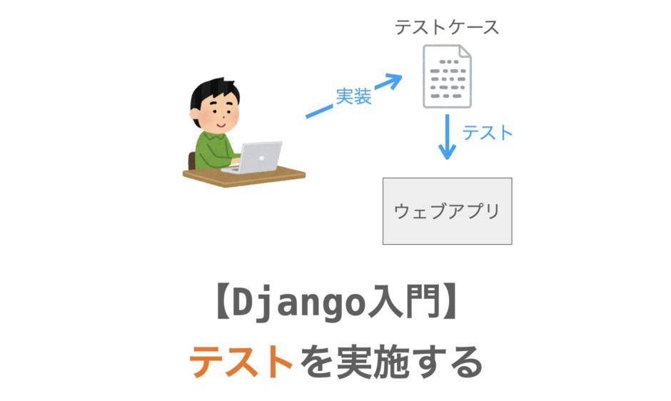 Djangoのテストの解説ページアイキャッチ